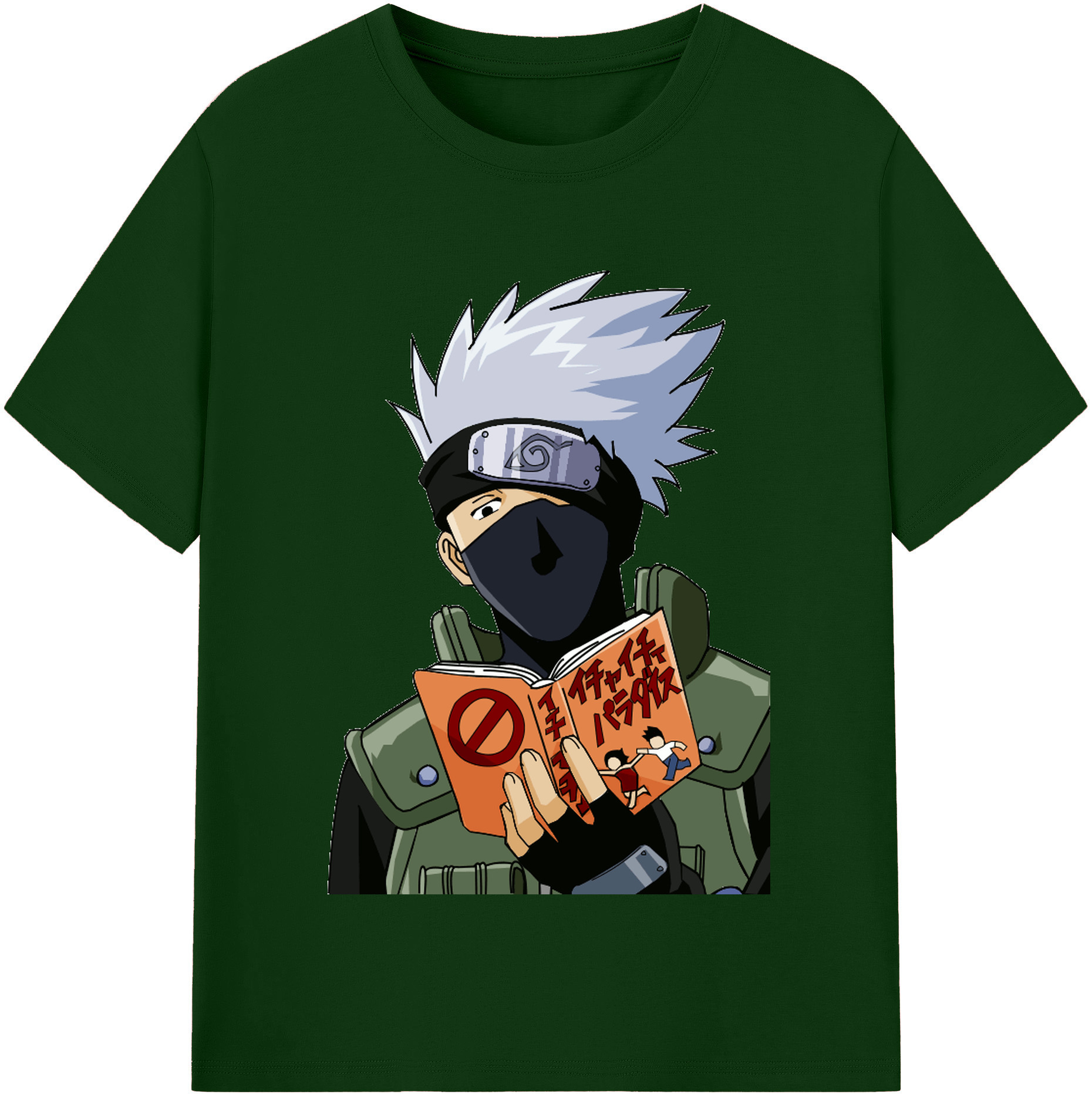 （画像用） NARUTO -ナルト- はたけ カカシ Hatake Kakashi 綿100％半袖Tシャツ（フロントプリント）